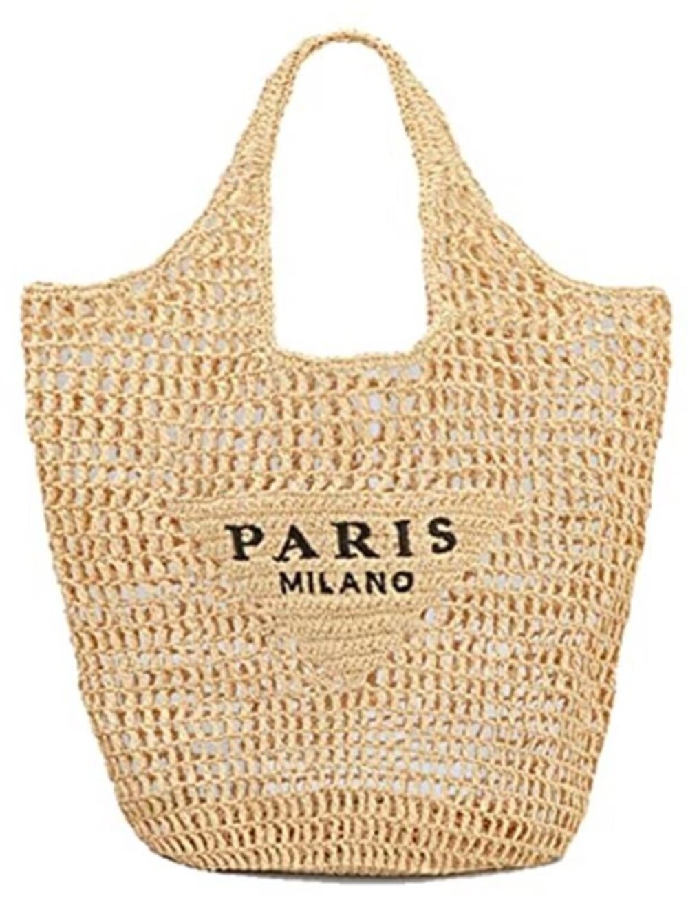 New Woven Bag Straw Mesh Tote Bag Beach Shoulder Bag Hobo Women